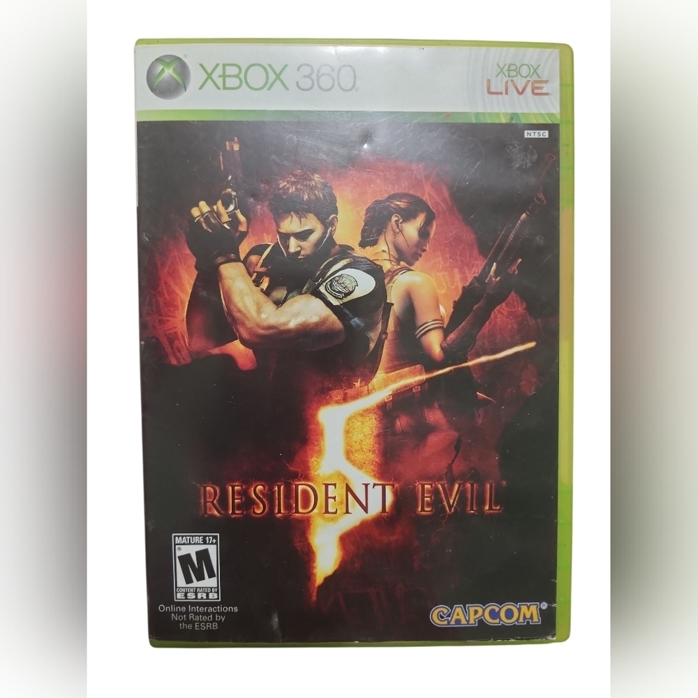 Resident Evil 5 Capcom Xbox 360 Game Disc